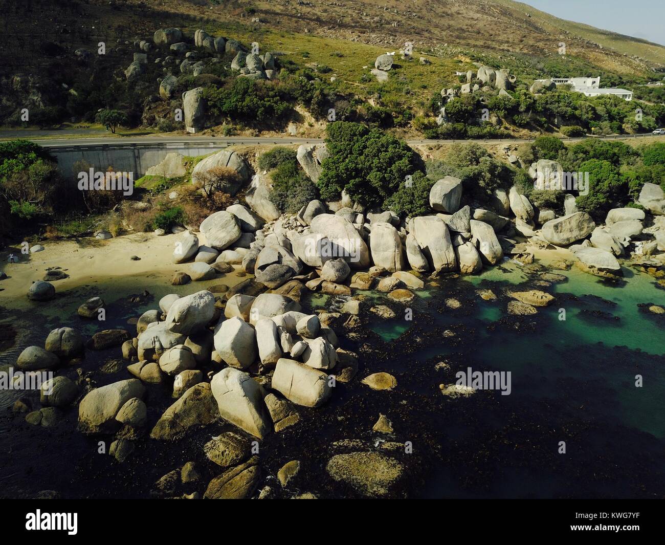 cape town drone footage Stock Photo