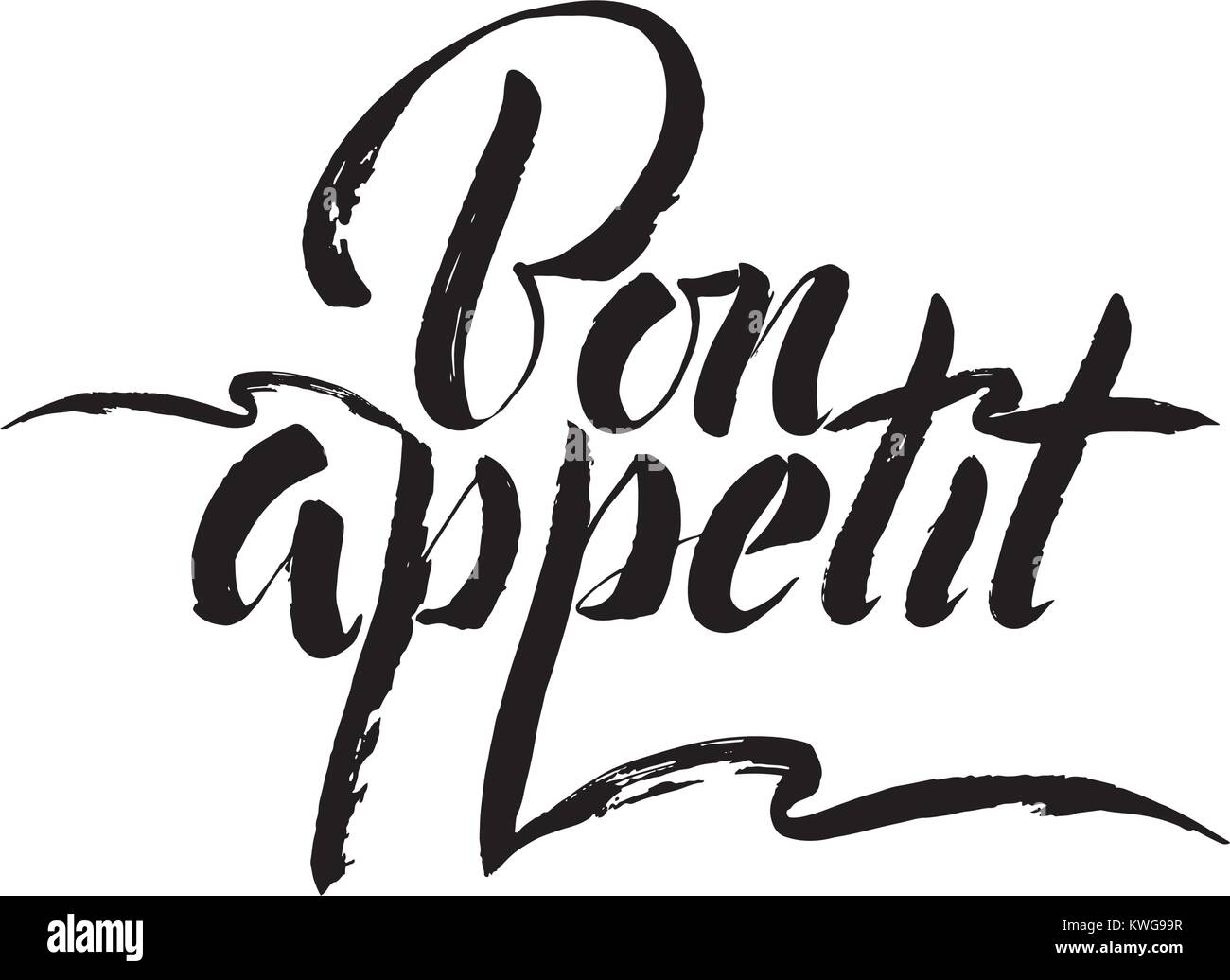 Bon appetit vector vectors hi-res stock photography and images - Alamy