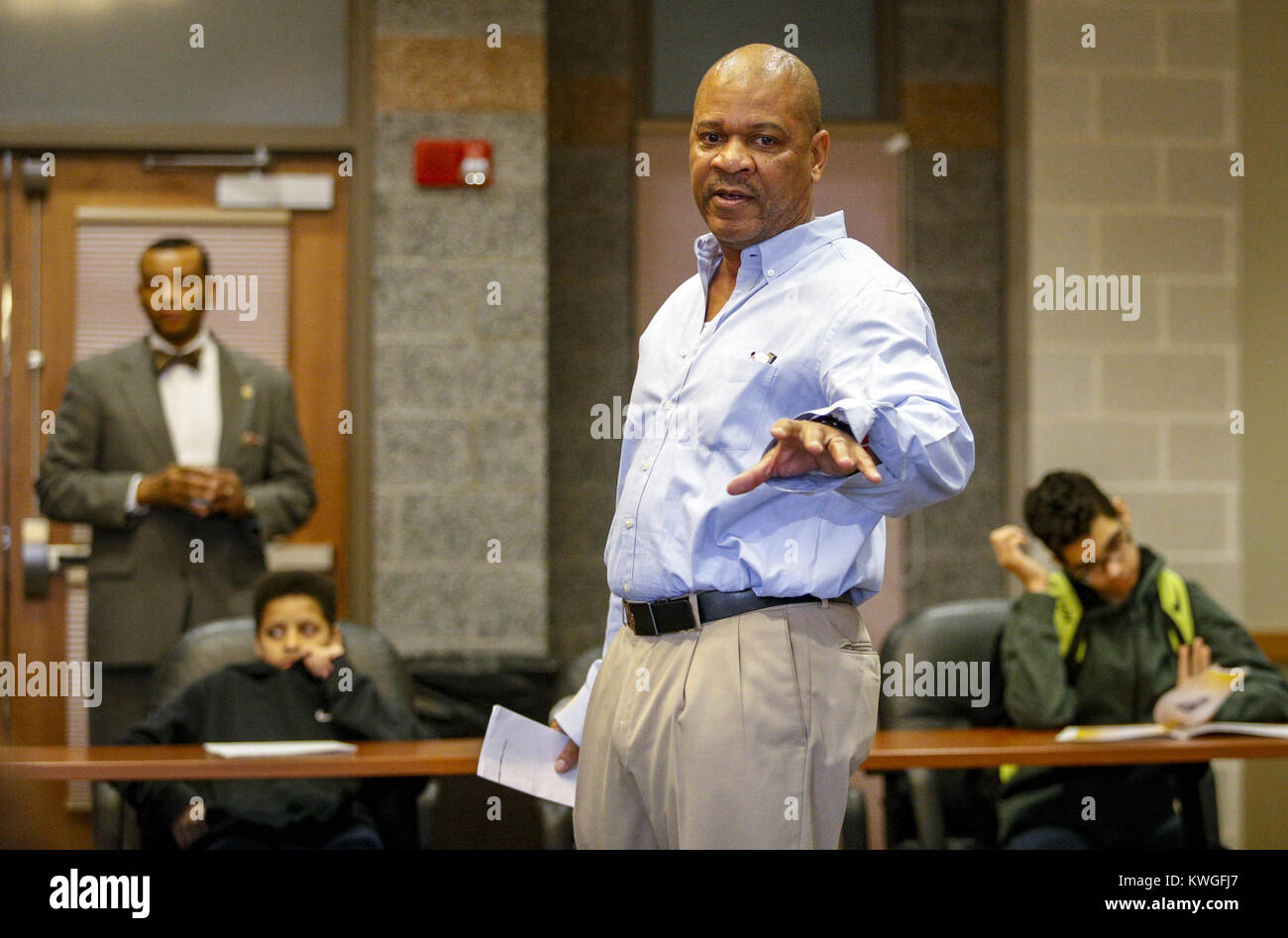 Davenport, Iowa, USA. 7th Feb, 2017. Davenport North High School