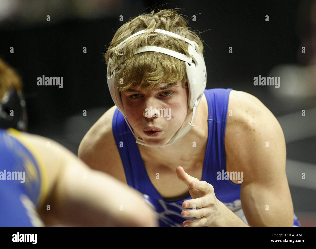 February 16, 2017 Des Moines, Iowa, U.S. Camanche's Nate Thoms