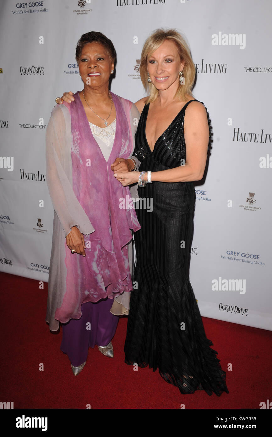 MIAMI BEACH, FL APRIL 02 Dionne Warwick Lea Black attends the gala