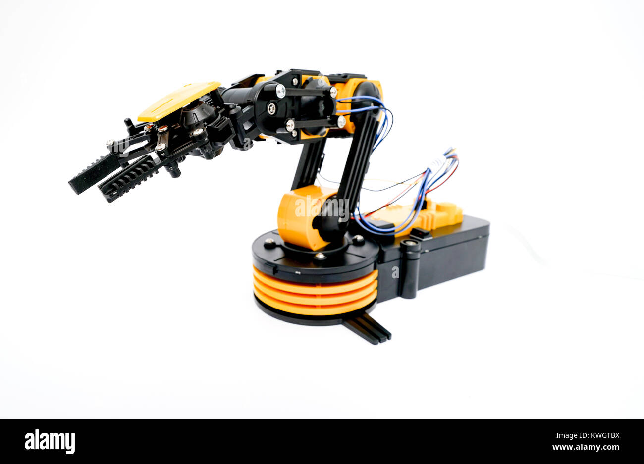 Plastic robot arm model Stock Photo - Alamy