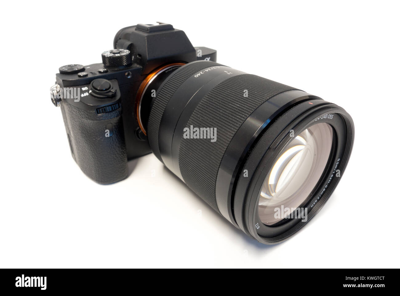 digital mirrorless photo camera with zoom lenses Stock Photo Alamy
