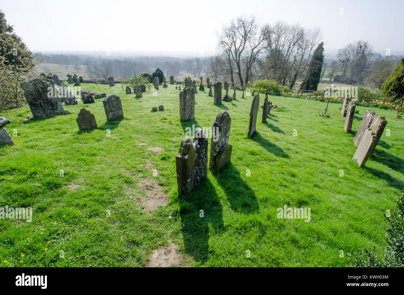 Boughton Monchelsea village, Kent, England. St Peter's Church yard