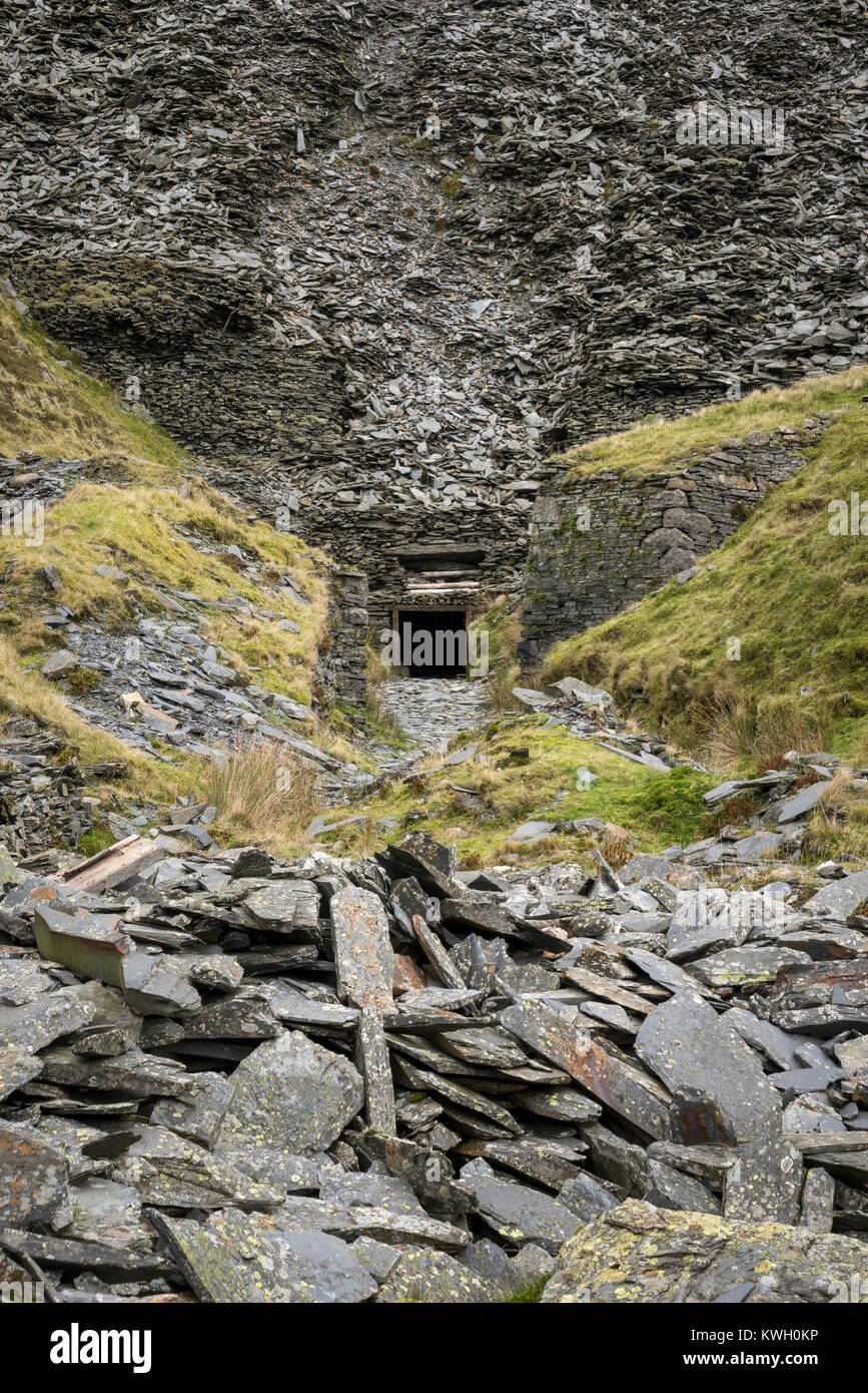 Old Slate mines and quarries at Cwmorthin near Blaenau Ffestiniog