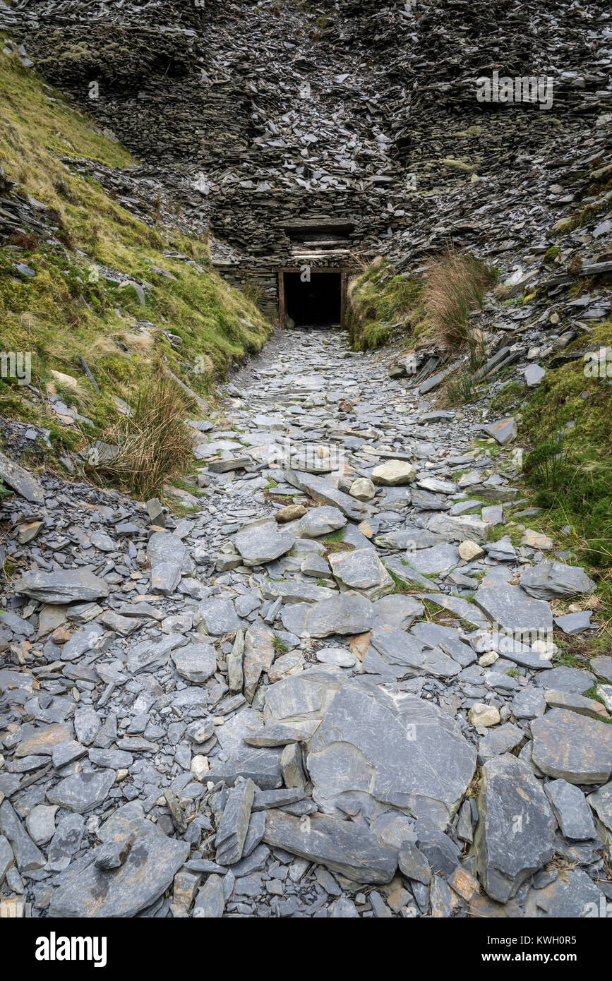 Old Slate mines and quarries at Cwmorthin near Blaenau Ffestiniog