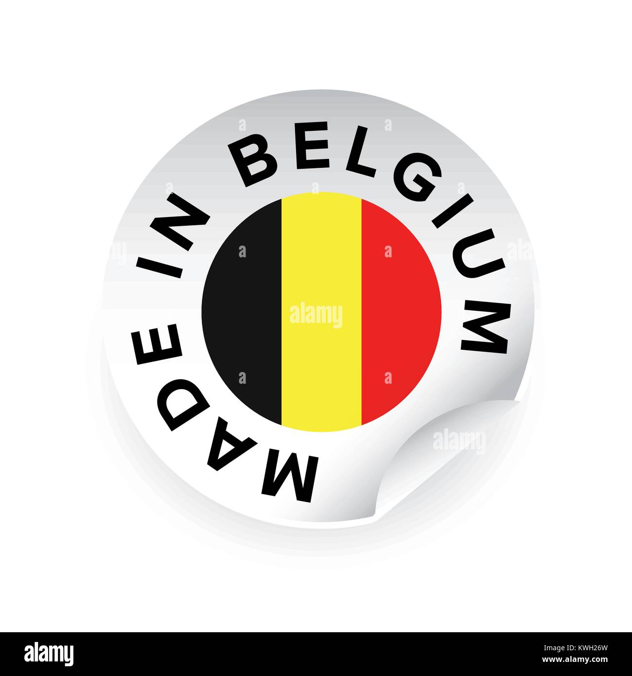 Made In Belgium Label Tag Stock Vector Image And Art Alamy