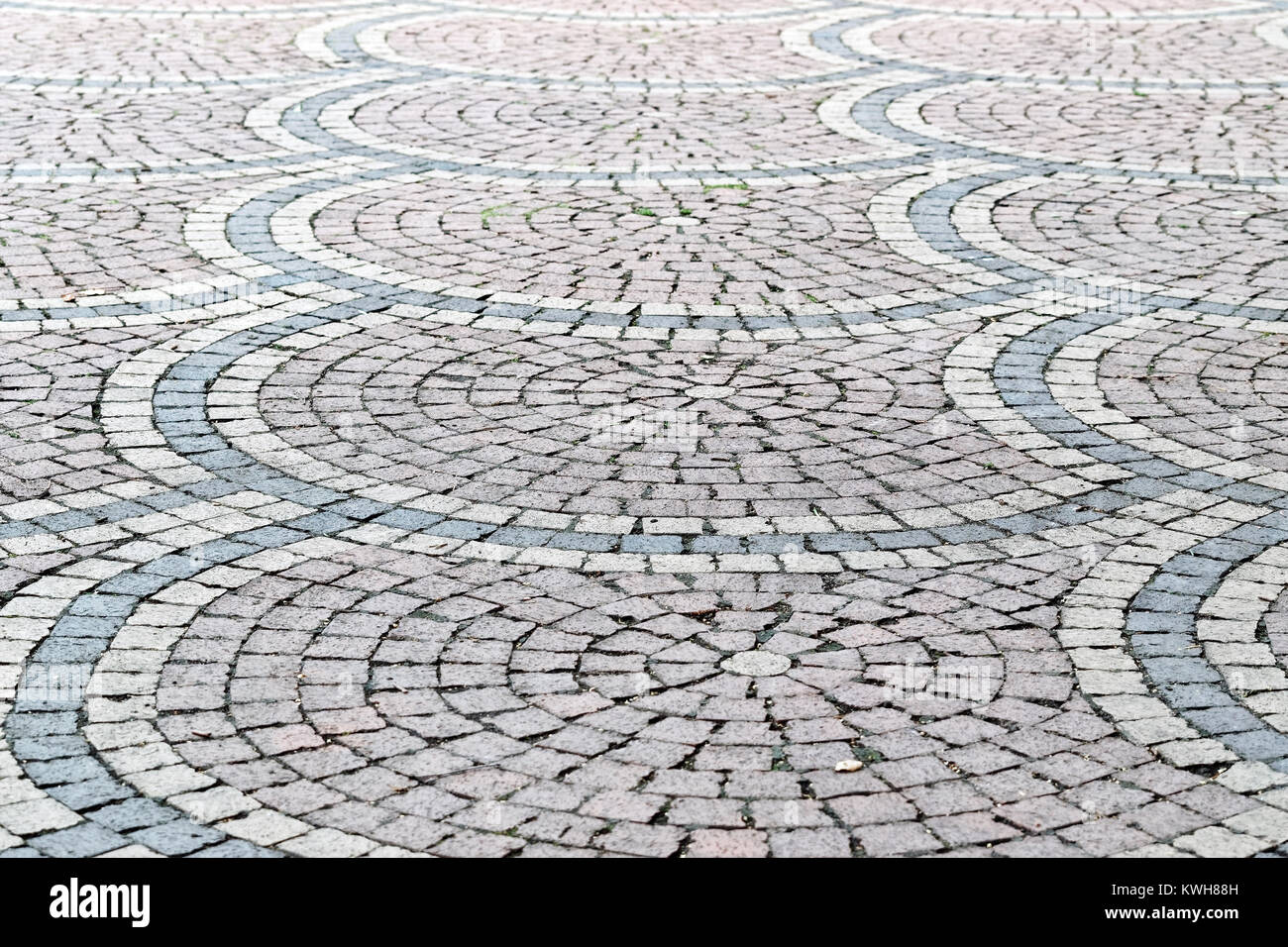 Circular brick pavement design hi-res stock photography and images - Alamy