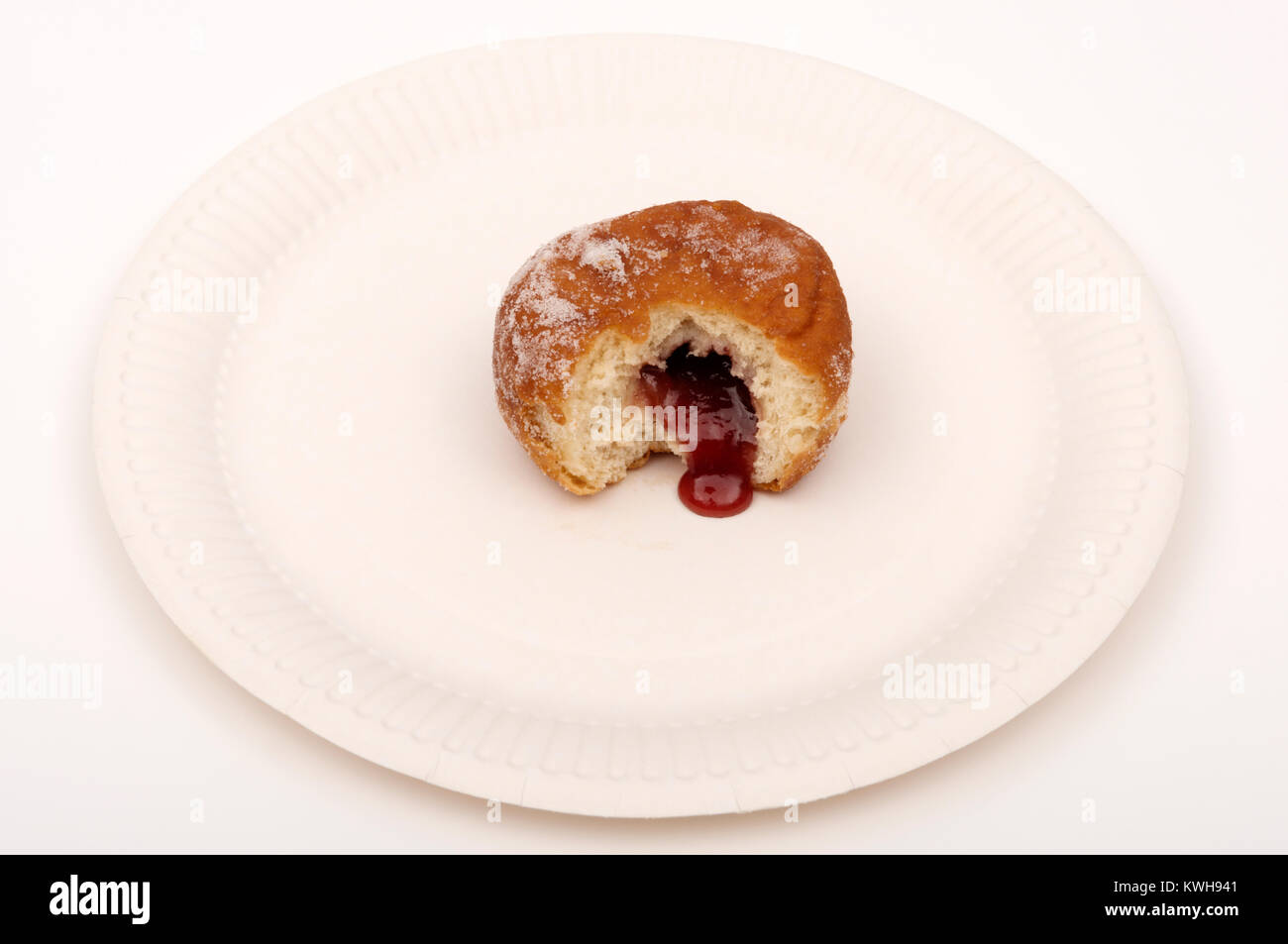 Jam doughnut Stock Photo