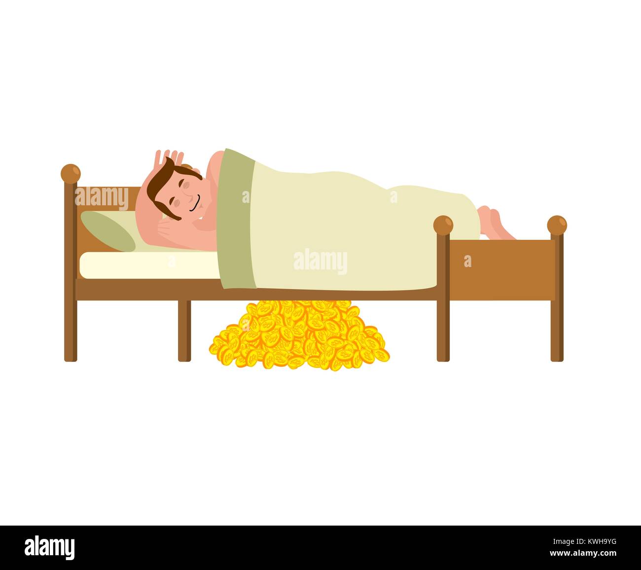 Bed e Cut Out Stock Images