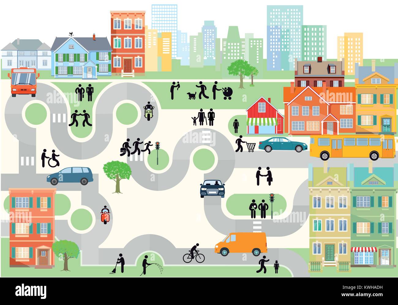 Pedestrian Stock Vector Images Alamy Pedestrian Stock Vector Images Alamy