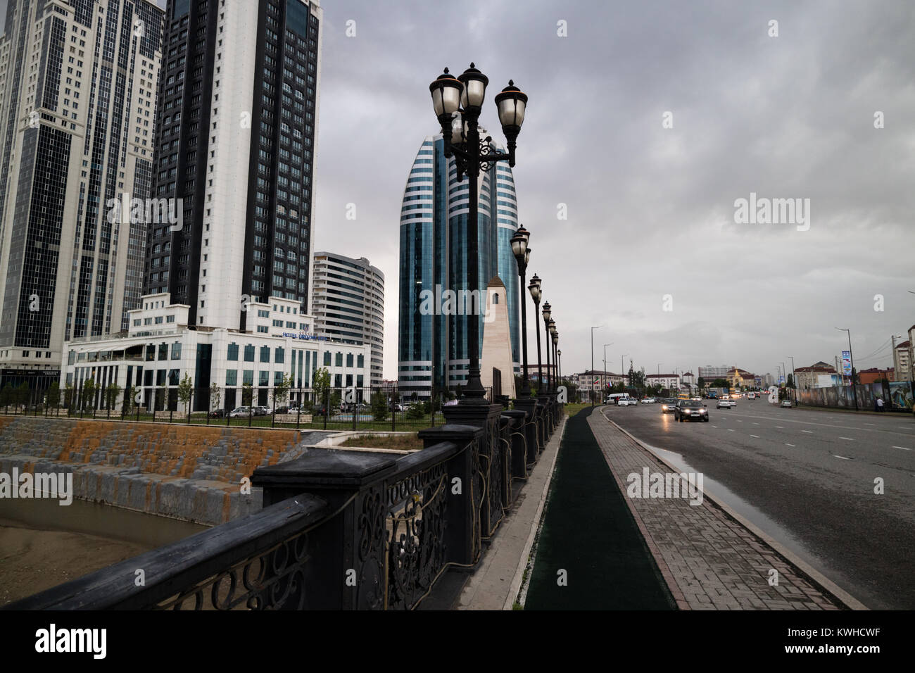 Grozny City, central Grozny, Chechnya Stock Photo