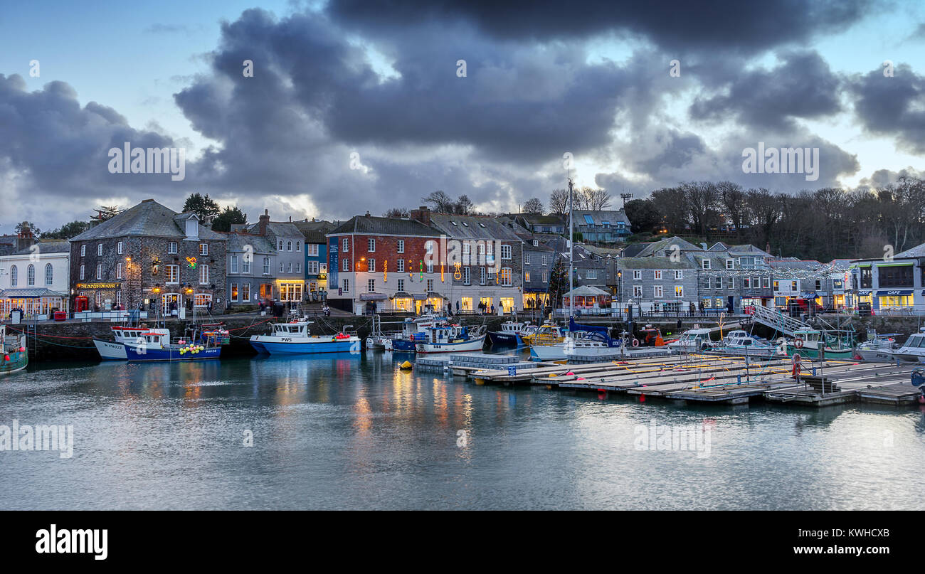 Padstow on the north coast of Cornwall in south west England Stock Photo