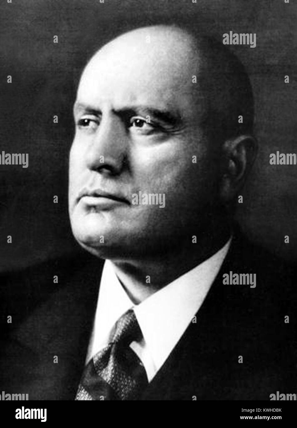 Benito Mussolini, Benito Amilcare Andrea Mussolini, Italian politician and leader of the National Fascist Party Stock Photo
