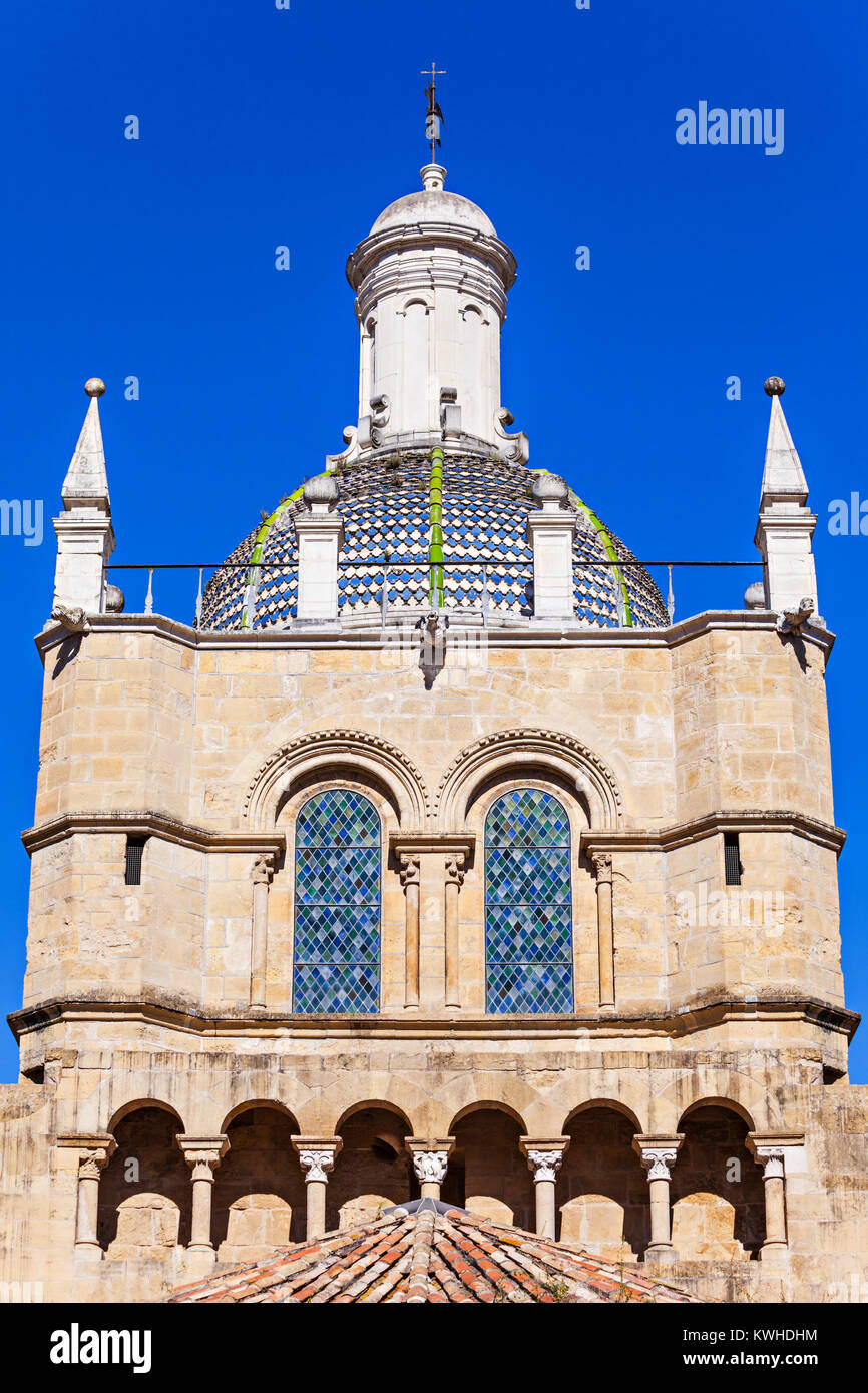 The Old Cathedral of Coimbra is one of the most important Romanesque Roman Catholic buildings in Portugal Stock Photo
