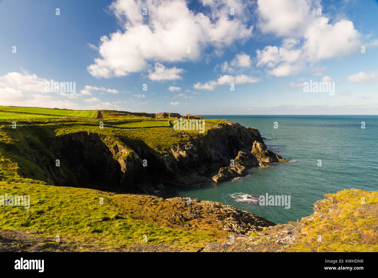 The west welsh coast. Porthgain, Pembrokeshire, Wales, United Kingdom Stock Photo