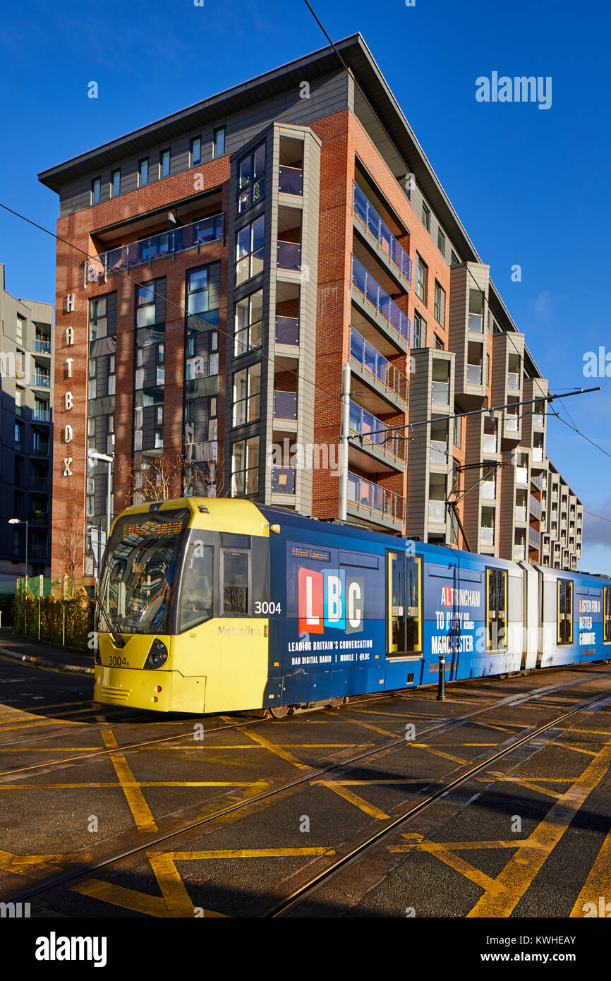 apartment building in New Islington, Ancoats, East Manchester with a