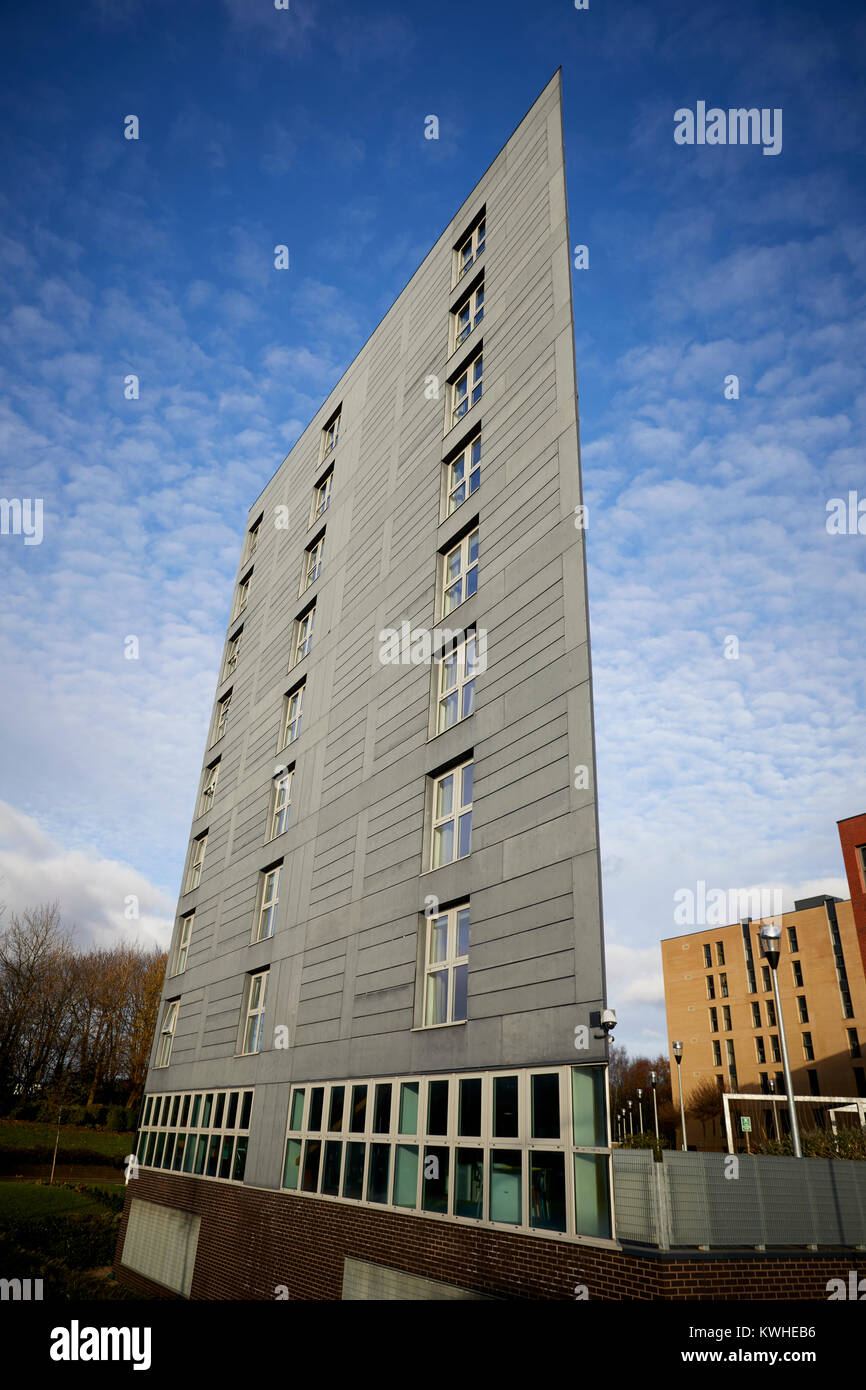 Salford University student onsite in a modern