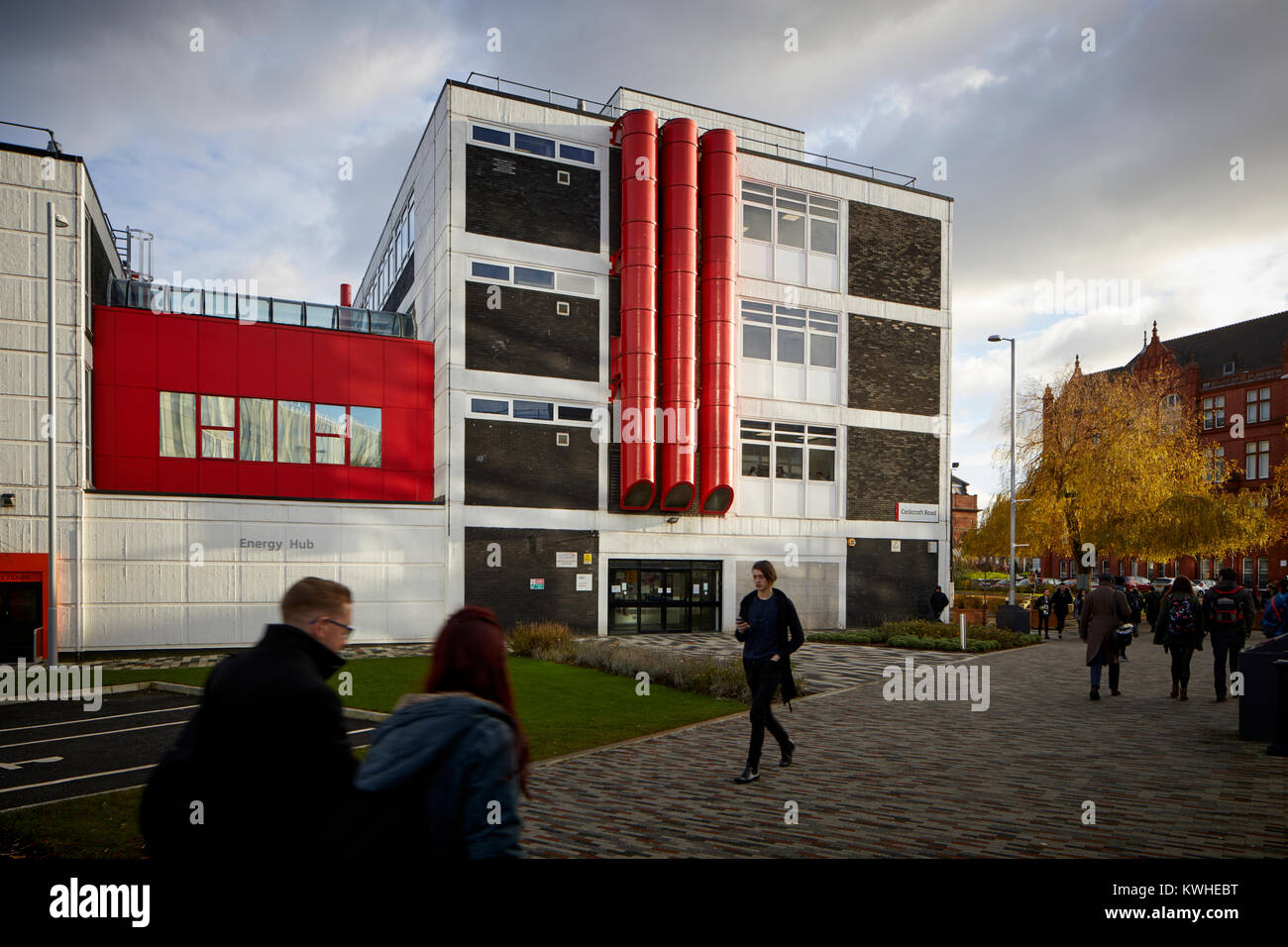 Salford University Energy Hub building on the campus complex Stock Photo