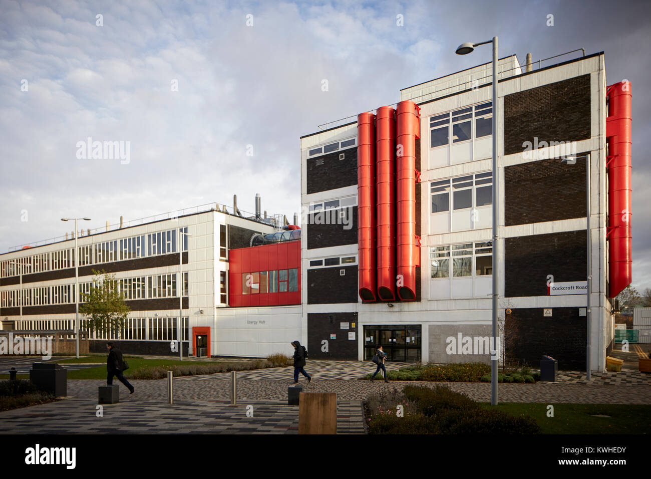 Salford University Energy Hub building on the campus complex Stock