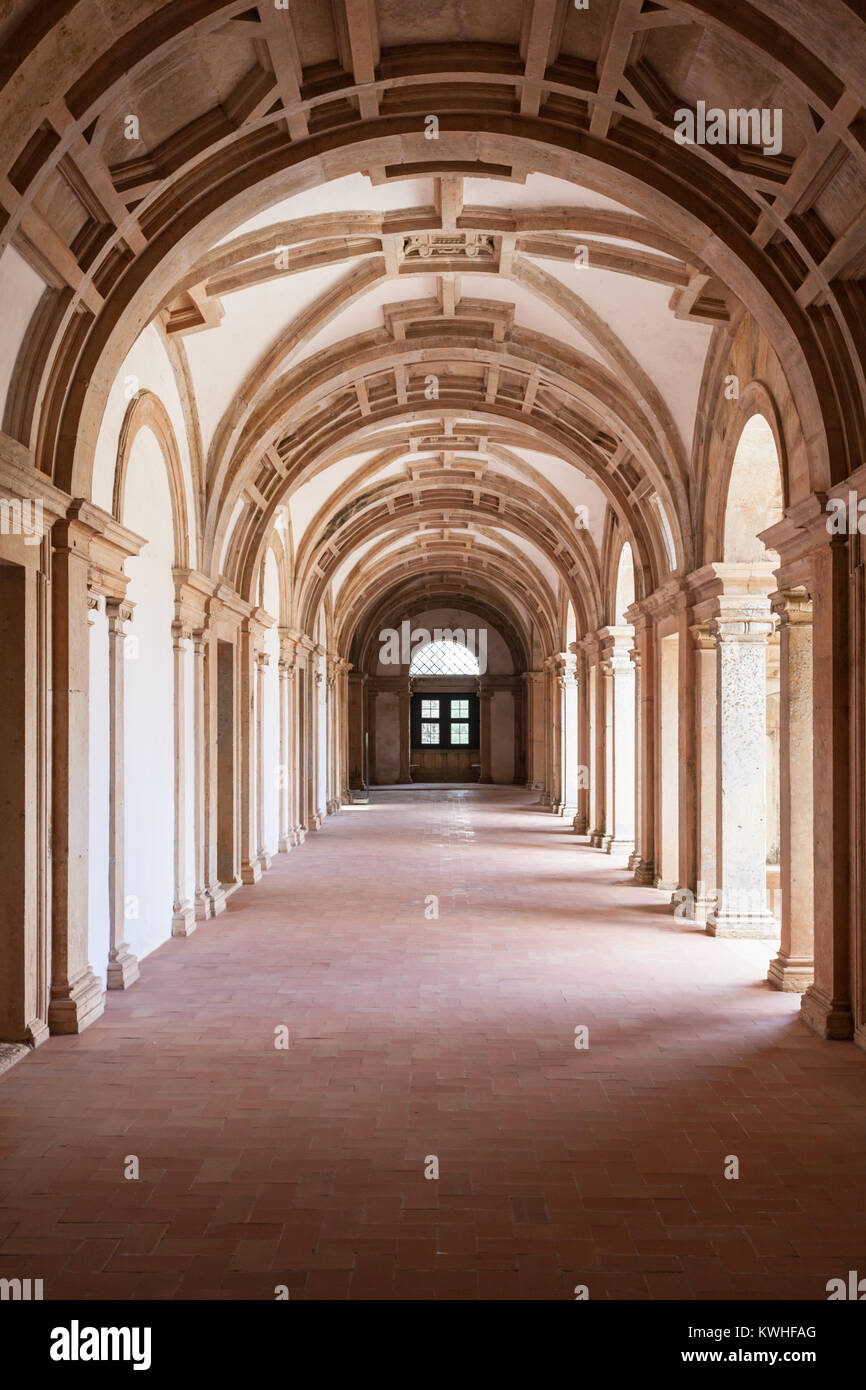 The Convent of the Order of Christ interior, Tomar, Portugal Stock ...