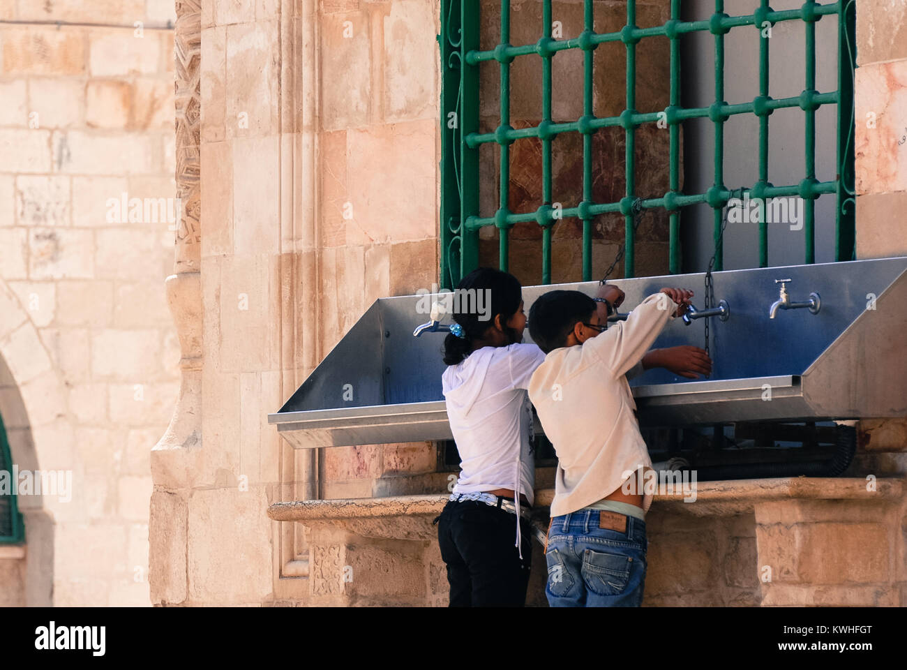 JERUSALEM, ISRAEL AUGUST 05, 2010 Horizontal picture of muslim
