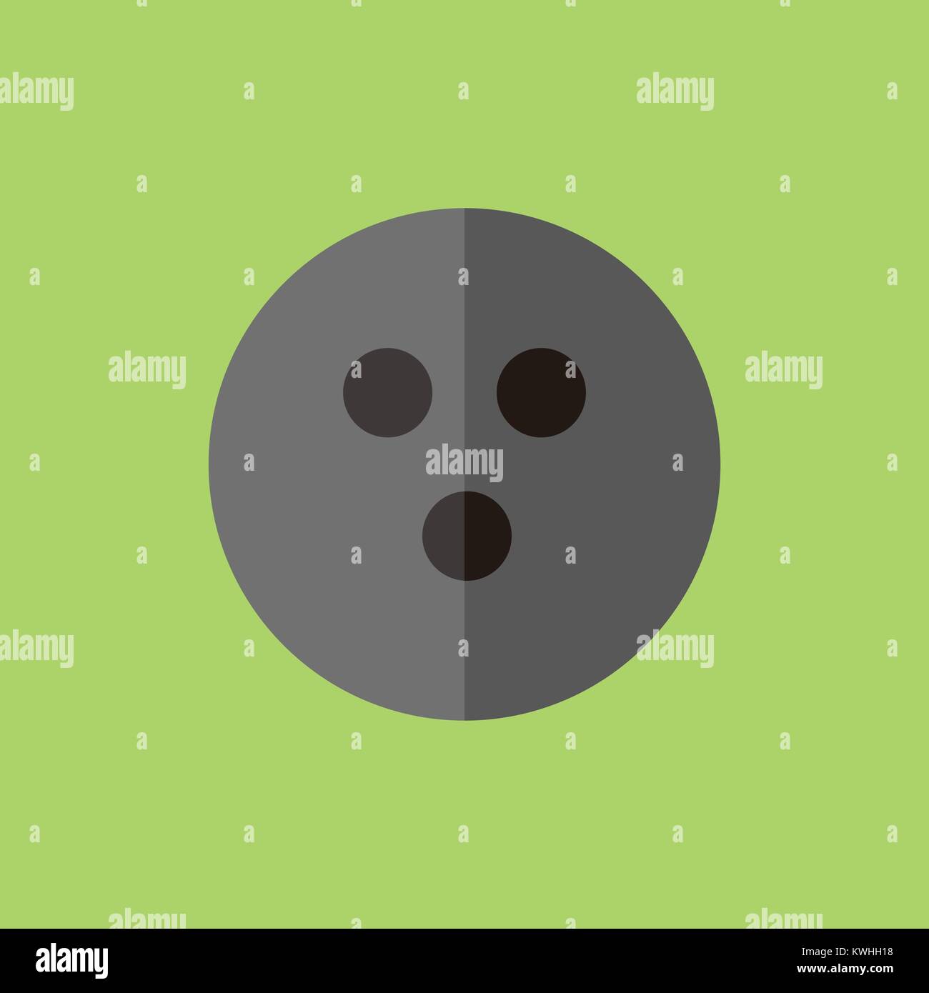 Simple Flat Style Bowling Sport Vector Illustration Graphic Design