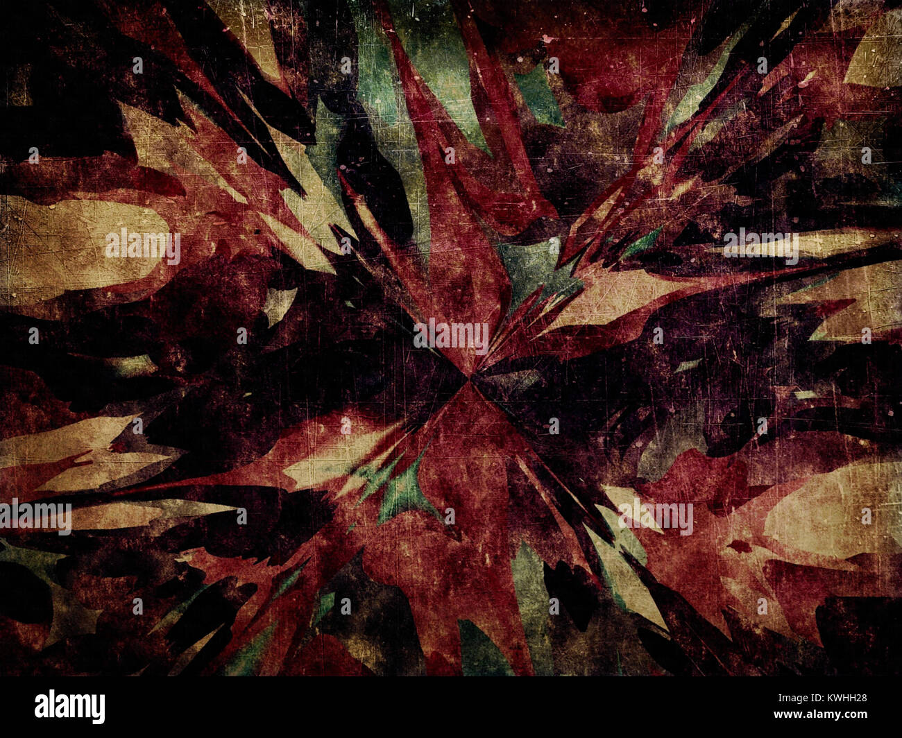 Abstract retro grunge background with texture of brush strokes of paint ...