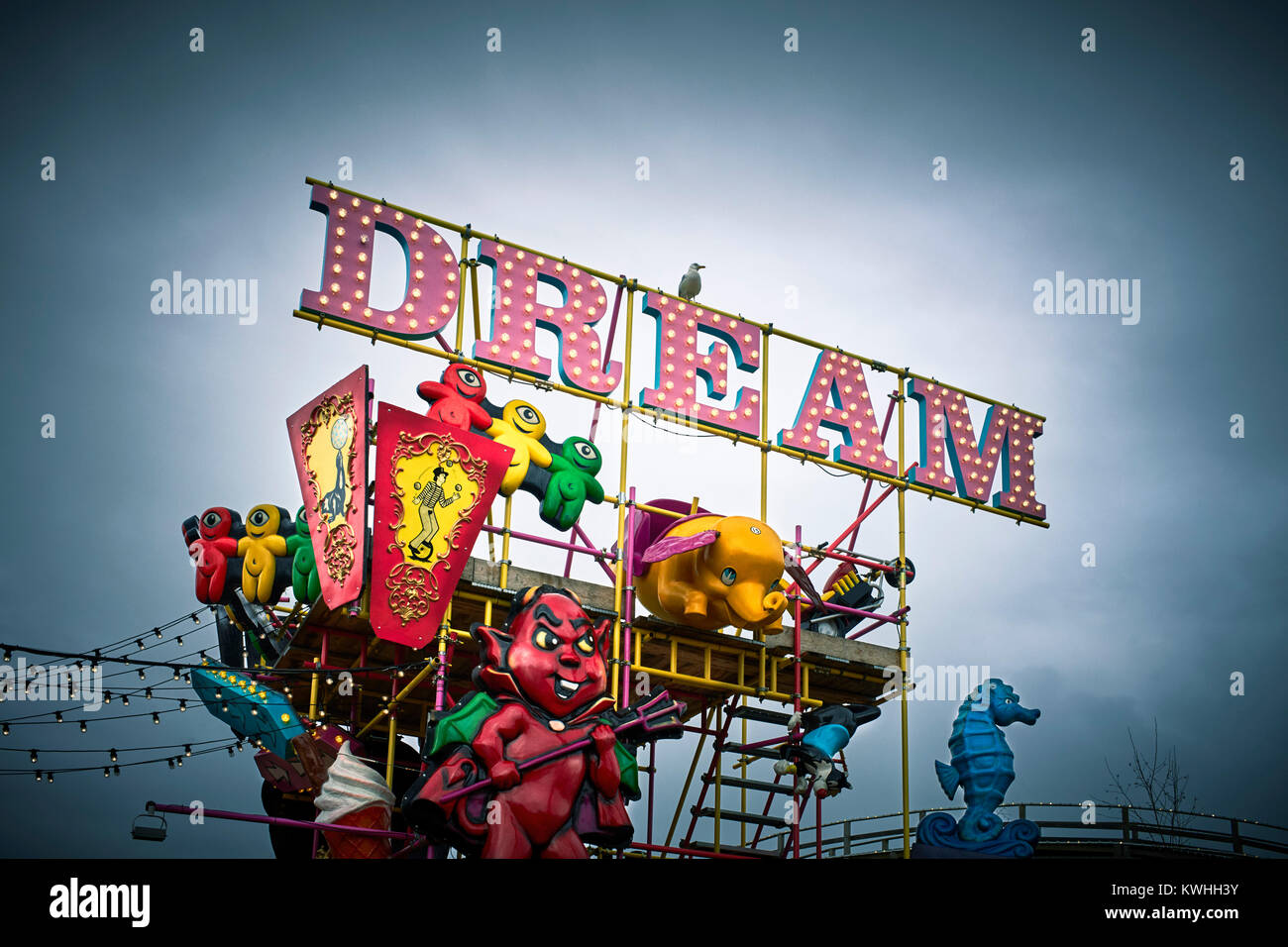 Dream at the entrance to Dreamland in Margate Stock Photo