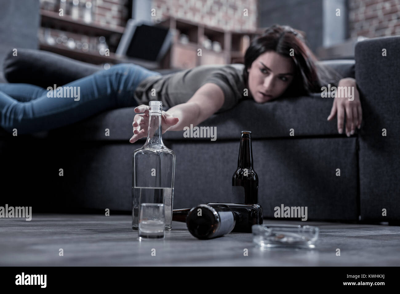 Drunk being sick hires stock photography and images Alamy