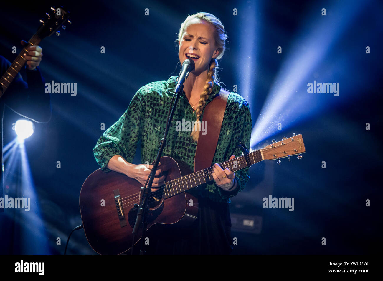 The Danish singer, musician and songwriter Tina Dickow (known as Tina Dico  abroad) performs a live concert the Gaffa Awards 2014 in Copenhagen.  Denmark, 04/12 2014 Stock Photo - Alamy