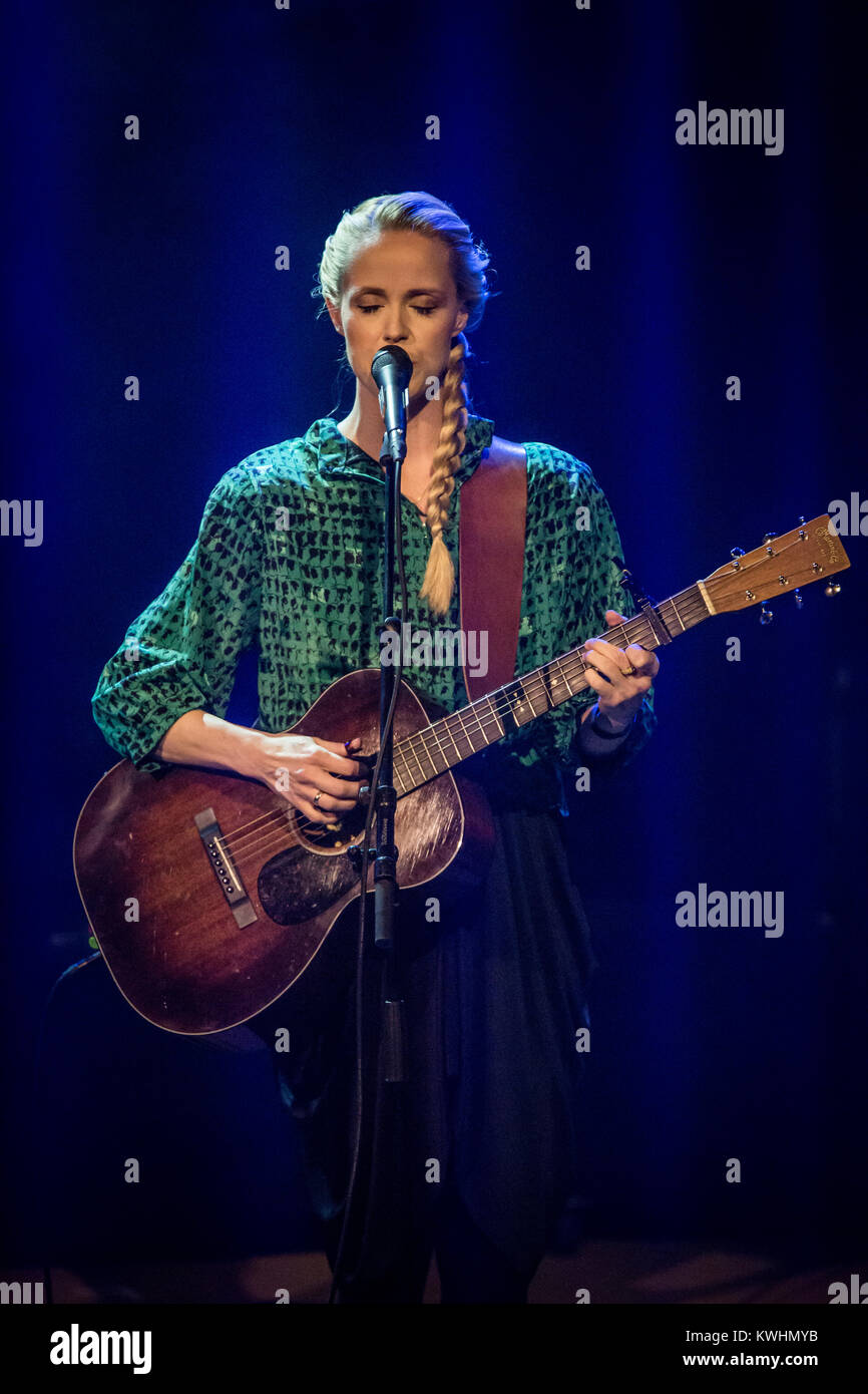 The Danish singer, musician and songwriter Tina Dickow (known as Tina Dico  abroad) performs a live concert the Gaffa Awards 2014 in Copenhagen.  Denmark, 04/12 2014 Stock Photo - Alamy