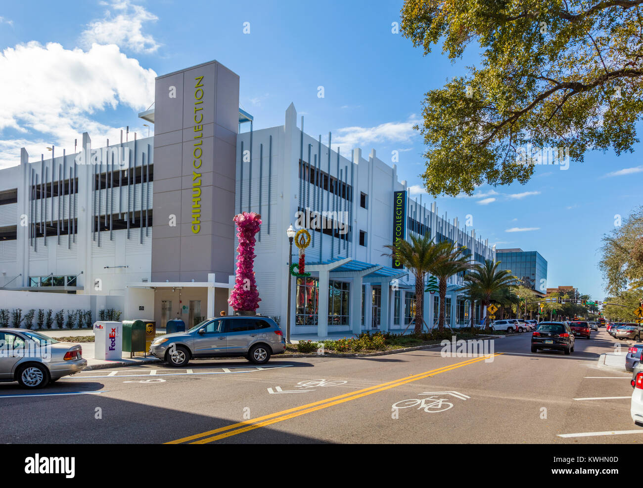 Chihuly Glass Collection building in the Central Arts District of St Petersburg Florida, United States Stock Photo