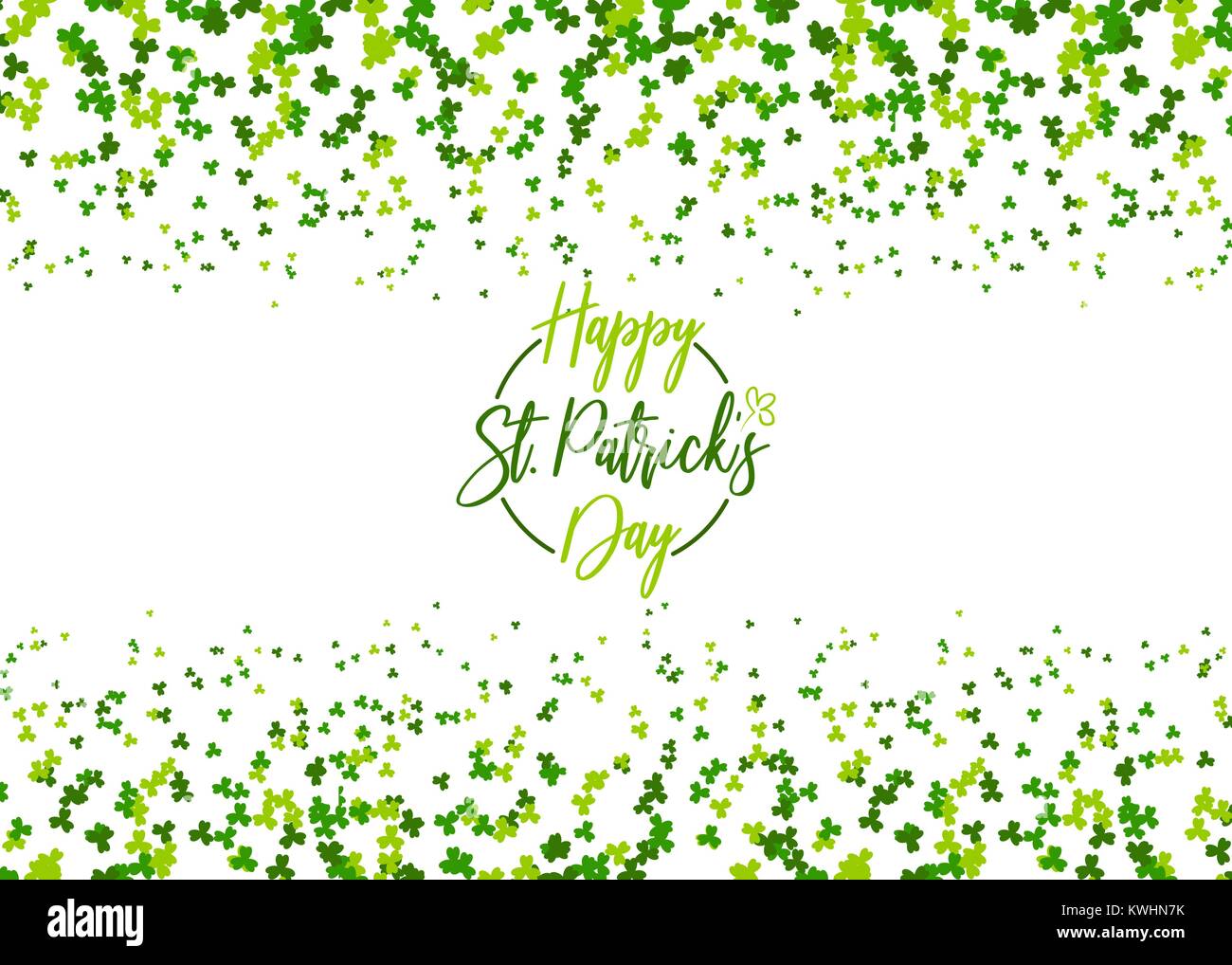 Green clover isolated background vector Stock Vector Image & Art - Alamy