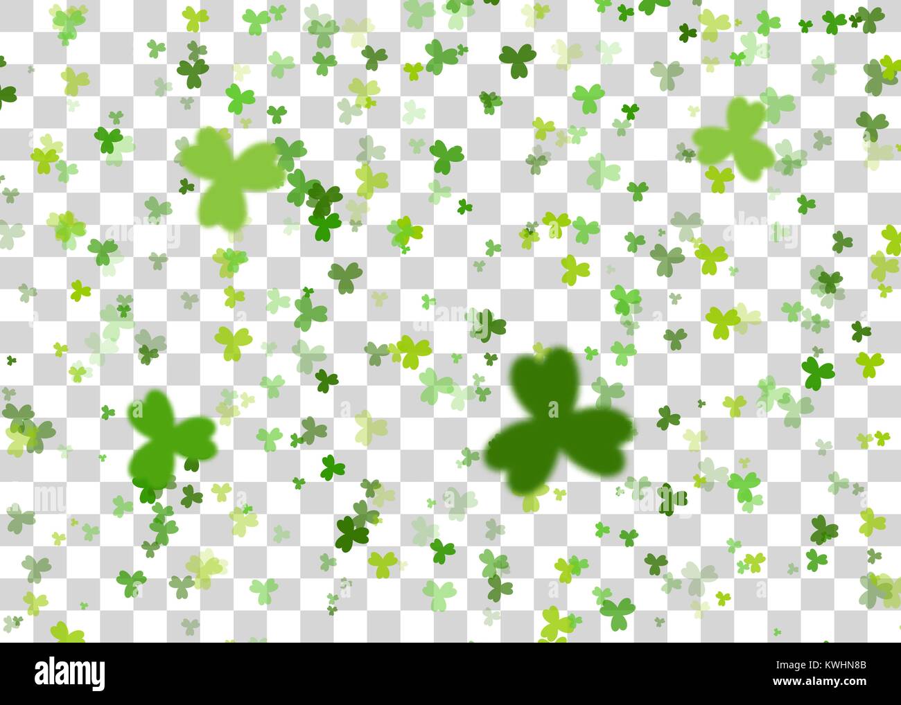 Green clover background transparent vector Stock Vector Image & Art - Alamy