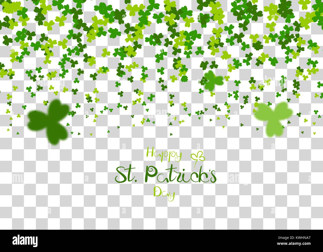 Green clover background transparent vector Stock Vector Image & Art - Alamy