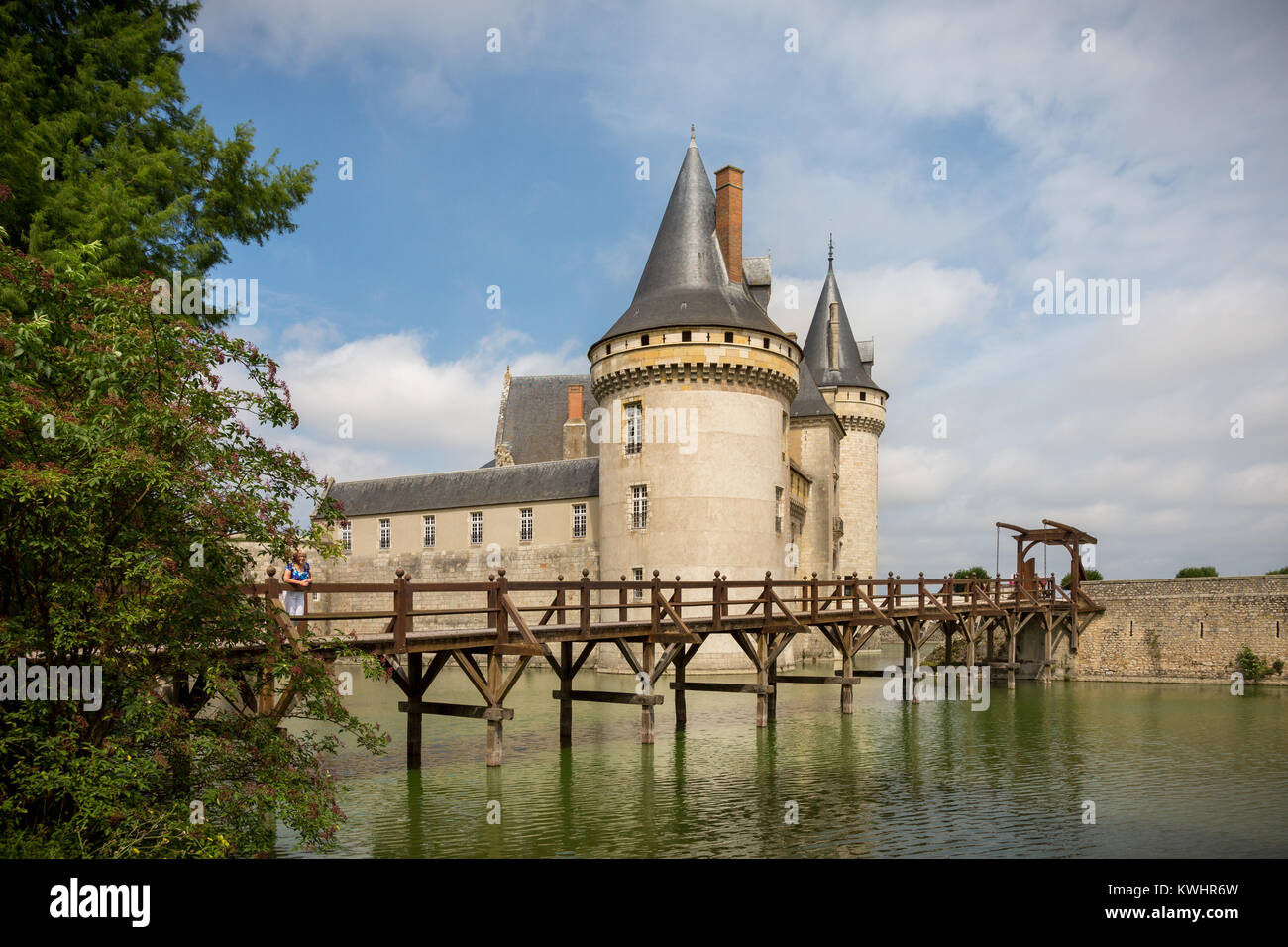 View of Château de Sully-sur-Loire, France, Europe. Stock Photo