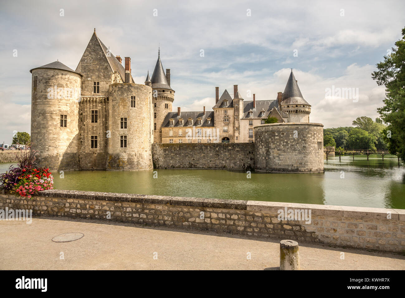 View of Château de Sully-sur-Loire, France, Europe. Stock Photo