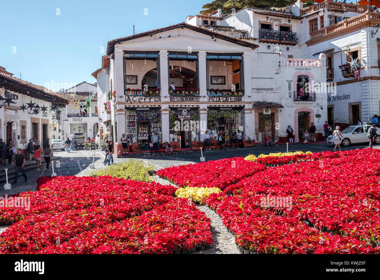 Streets of Taxco de Alarcon, State of Guerrero, Mexico Stock Photo Alamy