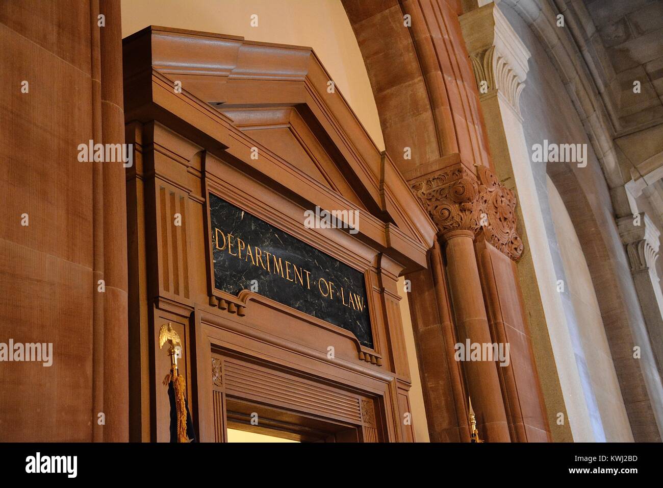 The interior of the New York State Capitol Building at the Capitol ...