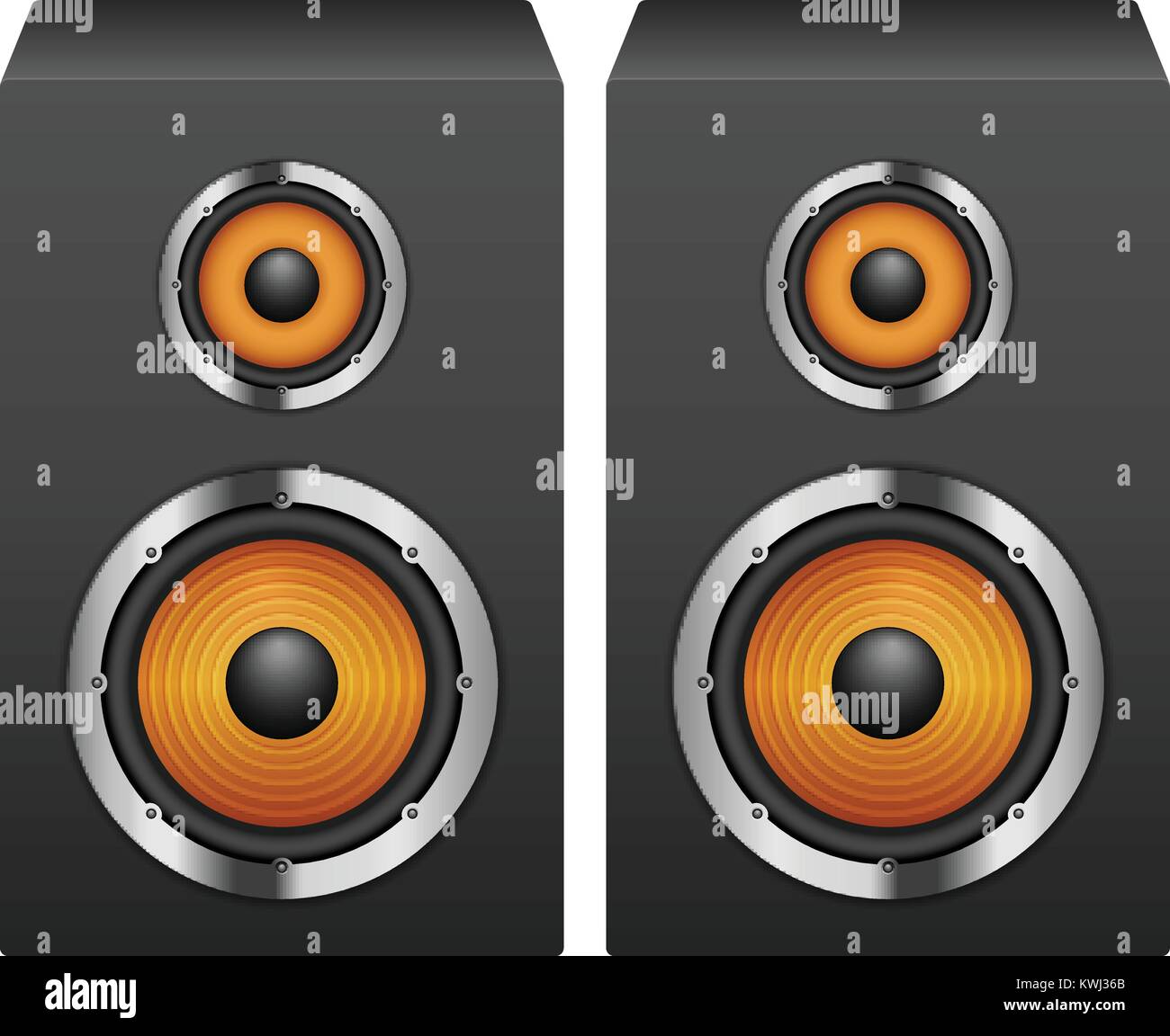 Speakers on a white background Stock Vector Image & Art - Alamy