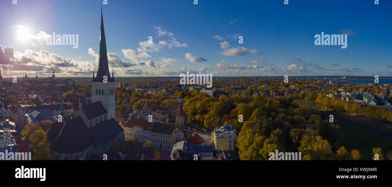 Aerial panorama of Tallinn, Estonia Stock Photo - Alamy