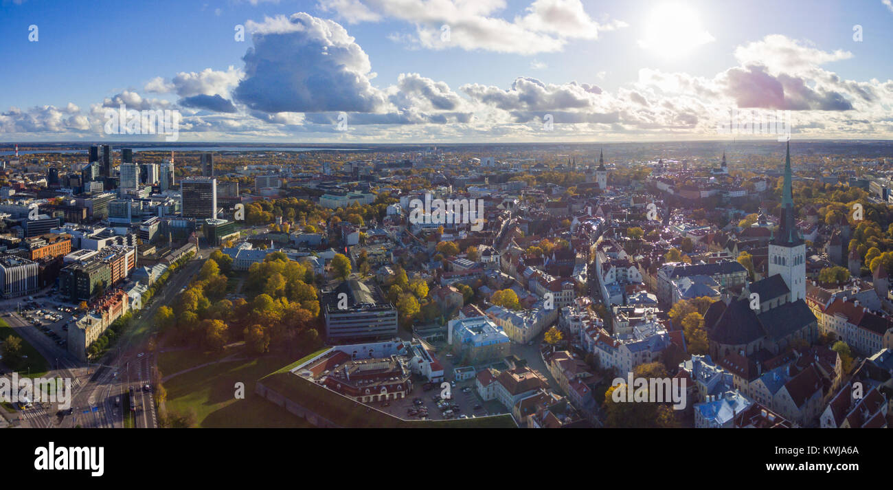 Aerial panorama of Tallinn, Estonia Stock Photo - Alamy