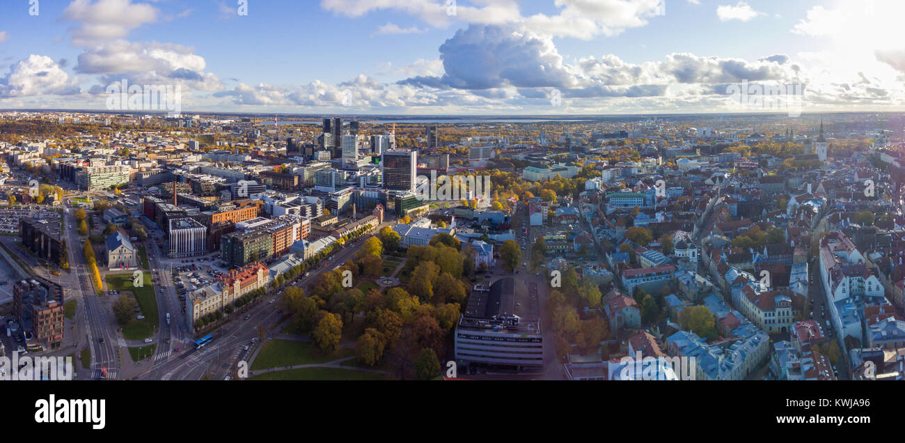Aerial panorama of Tallinn, Estonia Stock Photo - Alamy