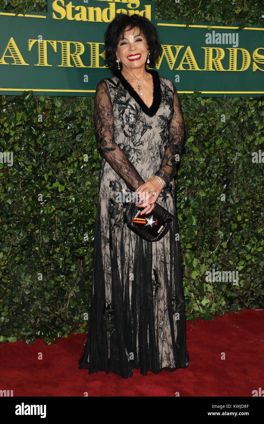 The Evening Standard Theatre Awards 2017 - Arrivals  Featuring: Dame Shirley Bassey Where: London, United Kingdom When: 03 Dec 2017 Credit: Lia Toby/WENN.com Stock Photo