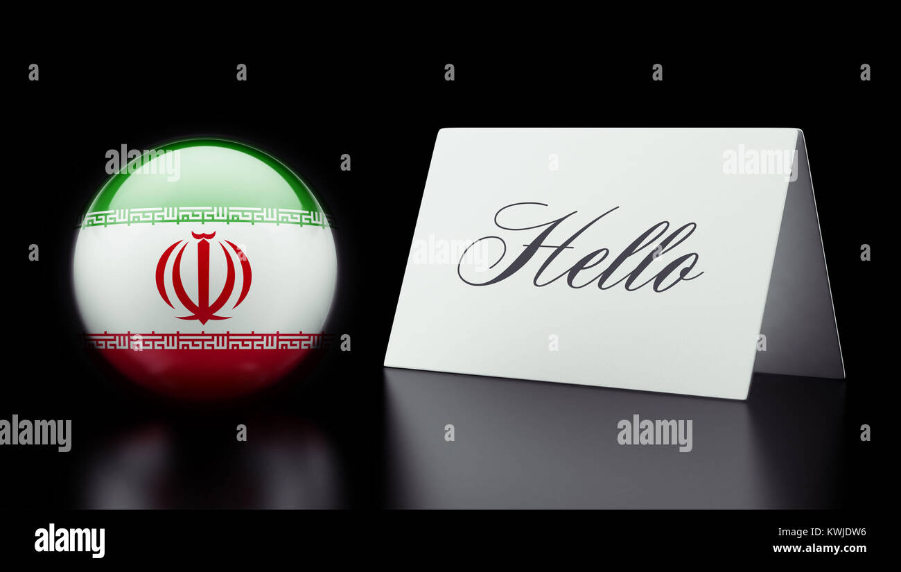 Iran High Resolution Hello Concept Stock Photo - Alamy