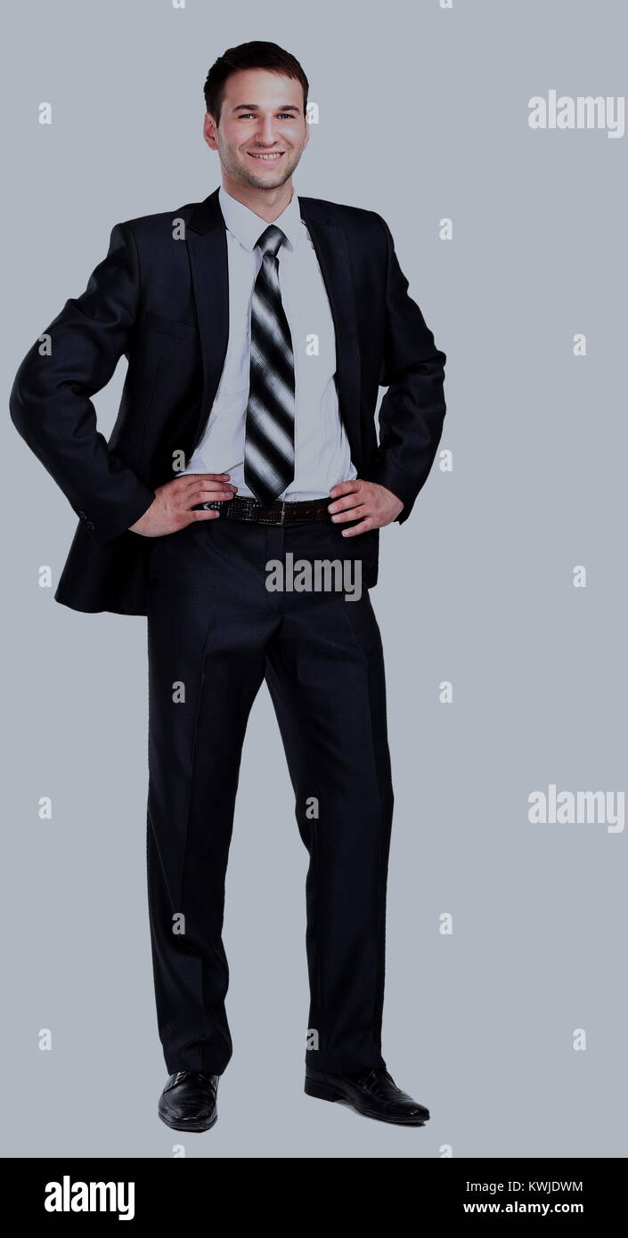 Portrait of a business man isolated on white background Stock Photo - Alamy