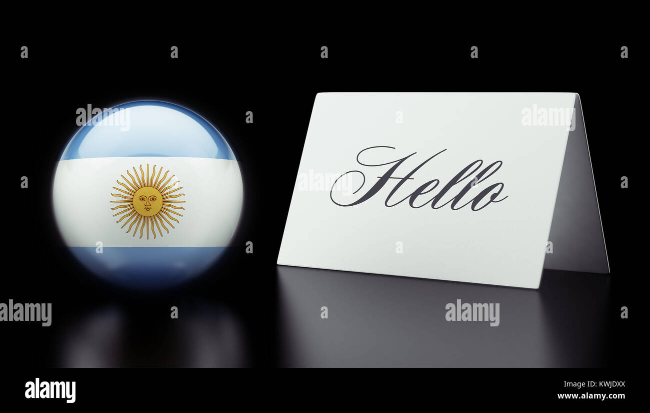 Argentina High Resolution Hello Concept Stock Photo Alamy