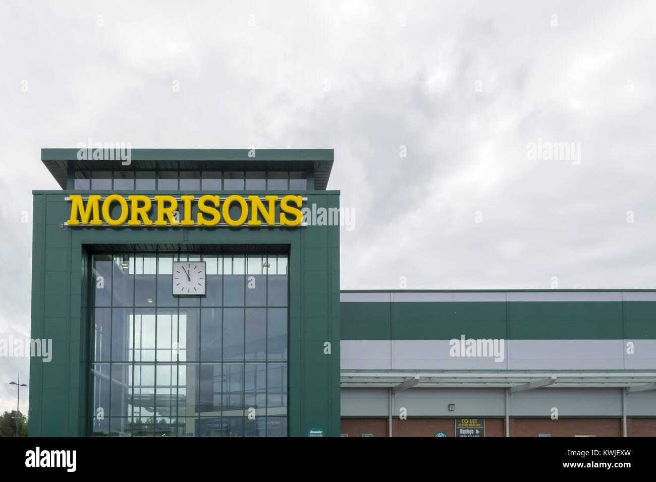 Morrisons Supermarket, Consett United Kingdom Stock Photo Alamy