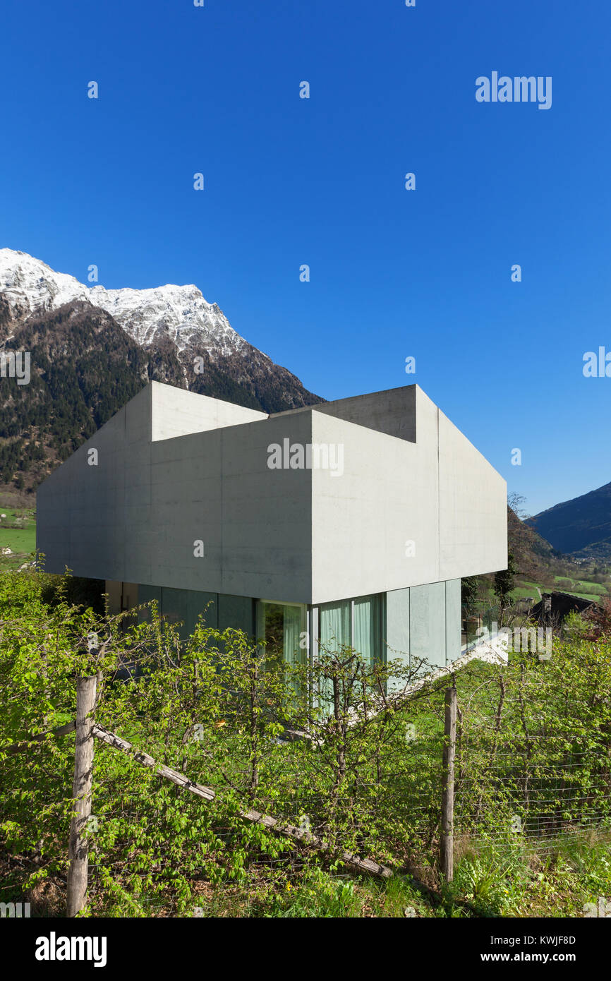 Architecture modern design, concrete house Stock Photo - Alamy
